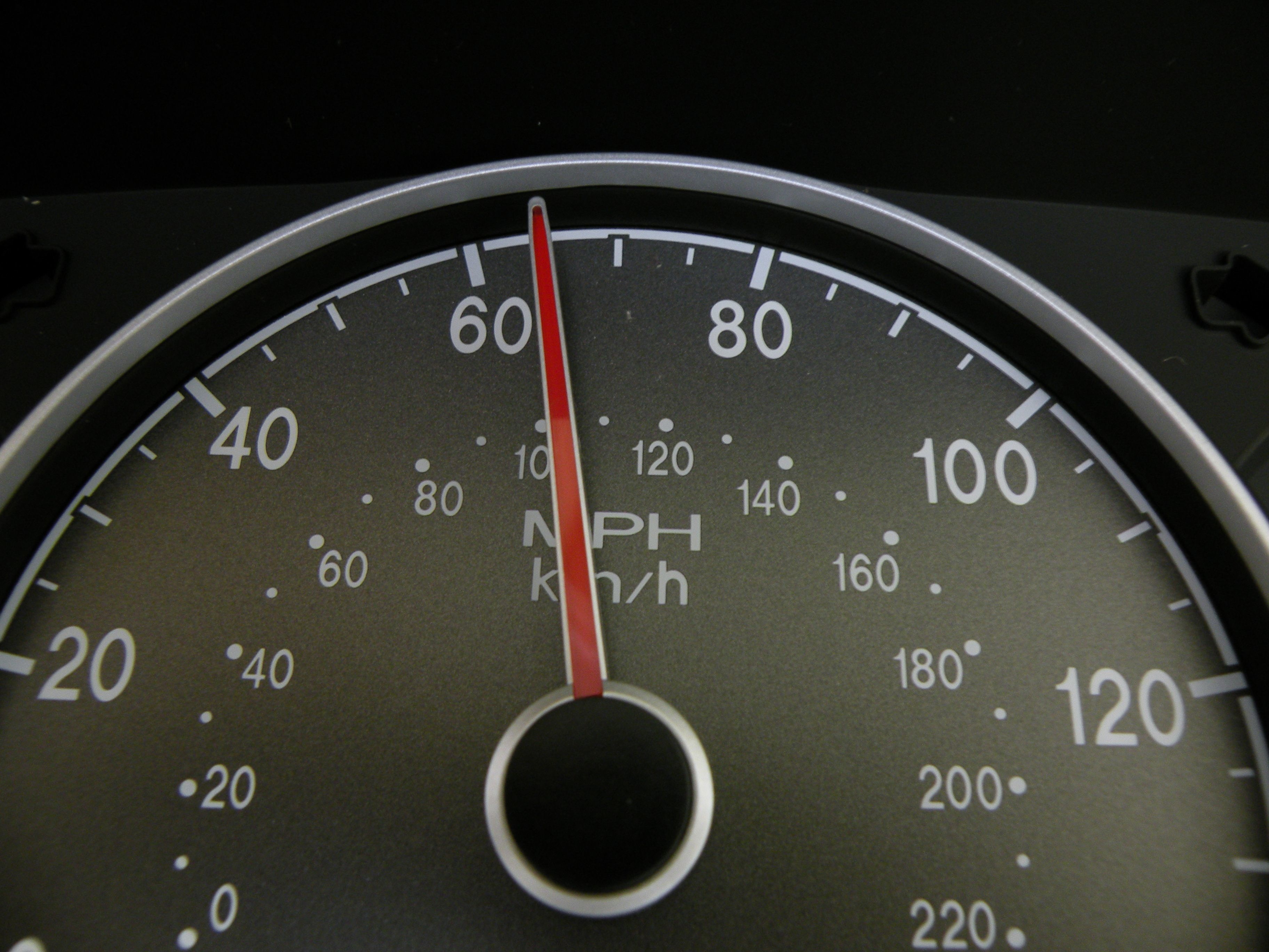 4165761 sixetyfive miles per hour reading on an automobile